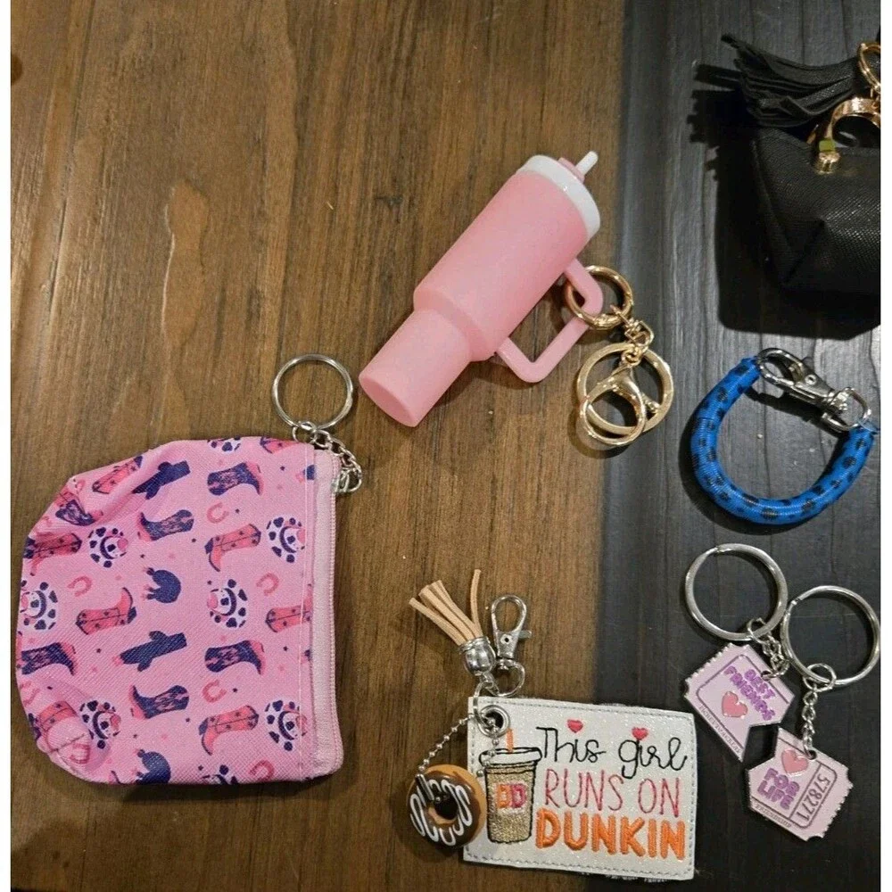 Lot Of Keychains Mixed Assortment Fun Vintage to Modern Kids Adults